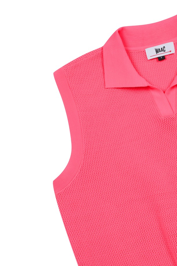 WAAC - 베스트/슬리브리스 - Women Mesh Polo Knit Vest