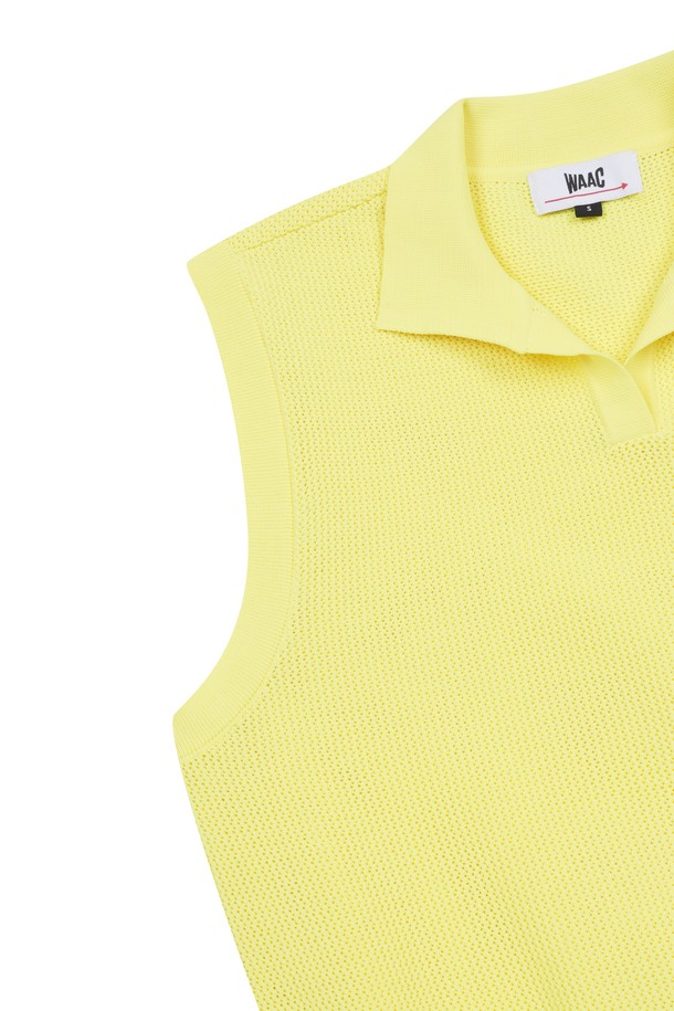 WAAC - 베스트/슬리브리스 - Women Mesh Polo Knit Vest