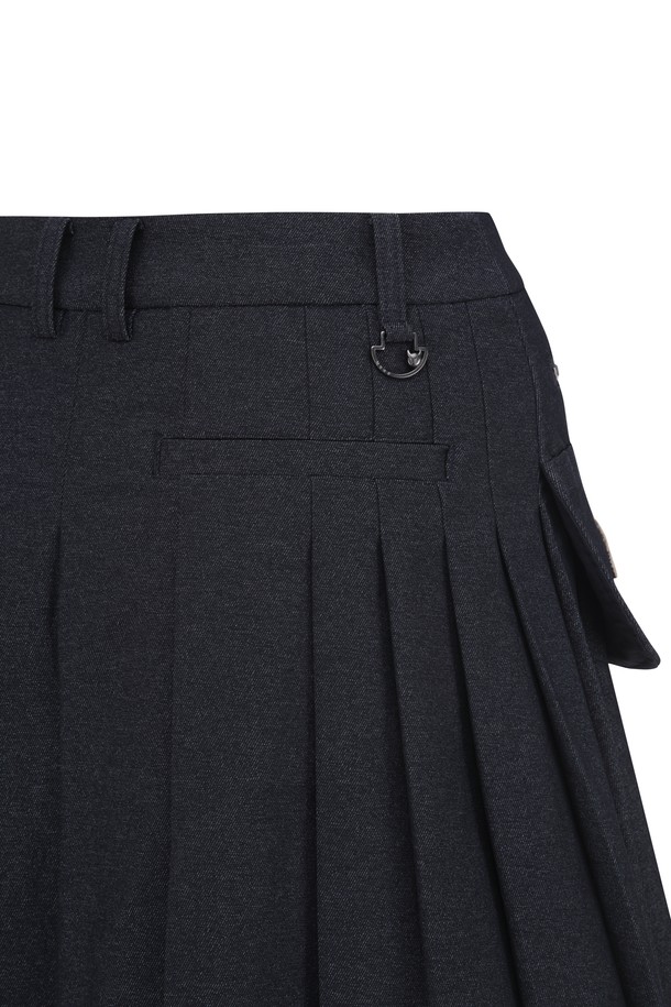 WAAC - 스커트 - Women Denim-like Pleats Skort