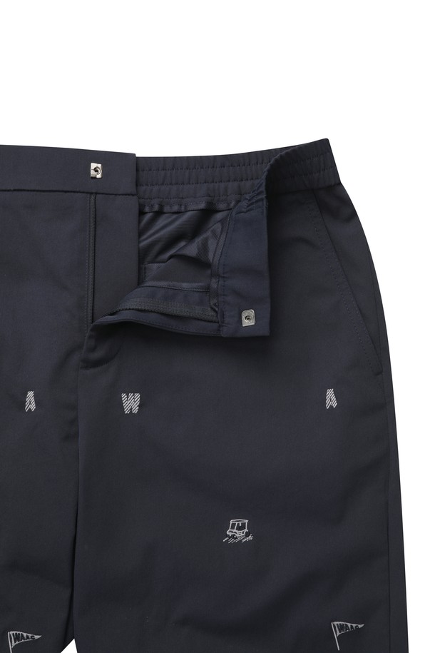 WAAC - 롱팬츠 - Men Patterned Embroidery Pants