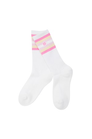 Women Color Stripe Socks