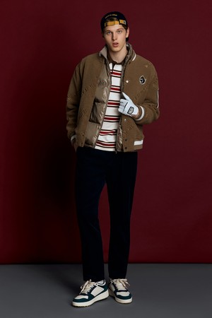 Men Corduroy One Tuck Pants