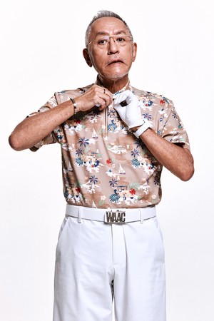 Men Patterned SS Polo