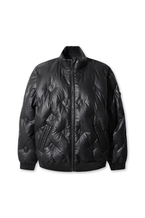 Men Fake Leather Down Jacket