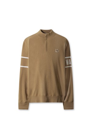 Men Wool Half Zip Sweater