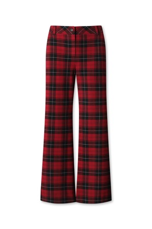 Women Check pattern wide pants
