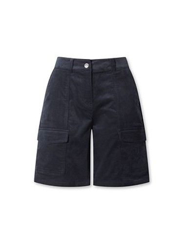 [JONES] Women’s Knee Length Corduroy Shorts-a
