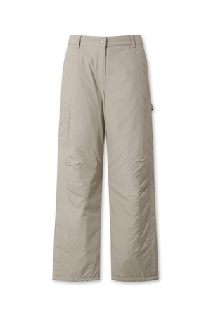 Padded wide pants