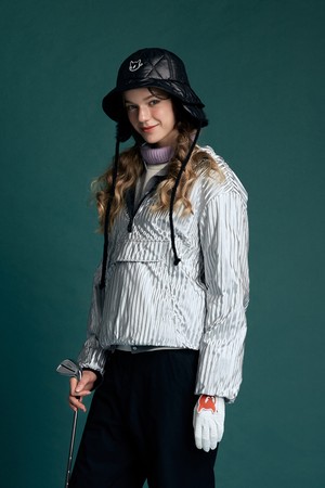 Women Wedge anorak_SILVER-a