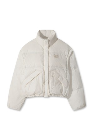 Women Niblick 2-way down jumper_IVORY-a