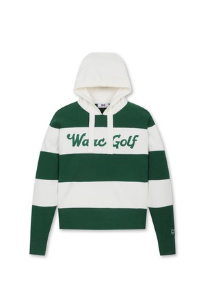 Women Bold Stripe Knit Hoodie