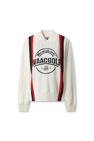 Women Cashfeel Stripe Collar Sweater