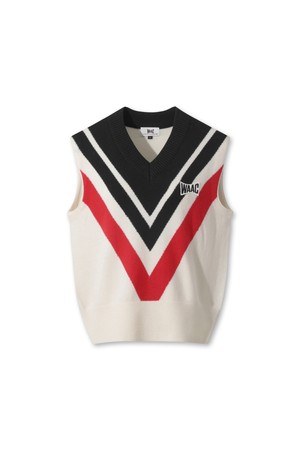 [코리아 TKR] Women V Stripe Knit Vest