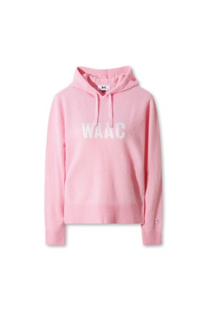 Women Cashmere Silky Knit Hoodie_PINK-a