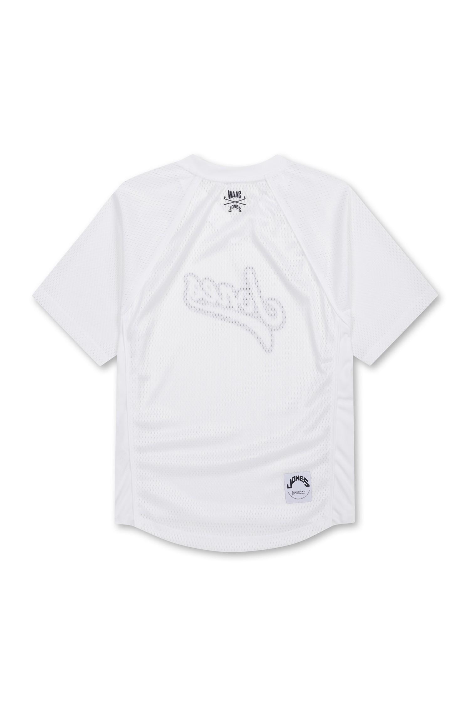 【WAAC】[WAAC X JONES] Women's Curved Logo Mesh Pullover WAAC X JONES] Women's Curved Logo Mesh Pullover_WAAC