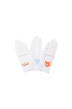 Women Synthetic Leather WAACKY Golf Gloves (3PACK)_ORANGE-a