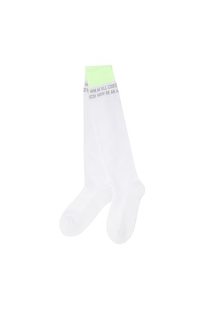 Women Slogan Knee Socks