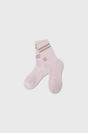 Women Stripe Socks_PINK-a