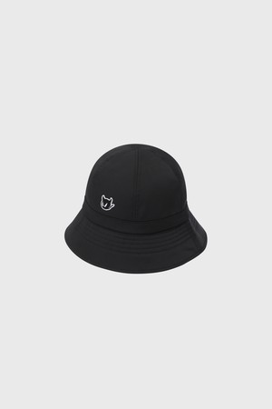 Women Slogan Bucket Hat_BLACK-a