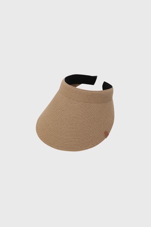 Women Raffia Visor_BEIGE-a