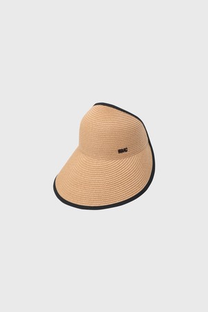 Women Raffia Wide Visor_BEIGE-a