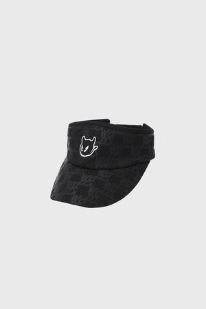 Women Logo Pattern Visor_BLACK-a