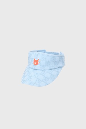Women Logo Pattern Visor_BLUE-a