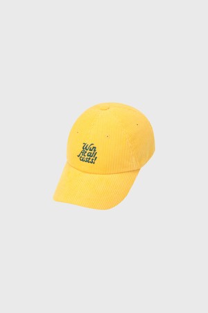 Women Corduroy Cap_YELLOW-a