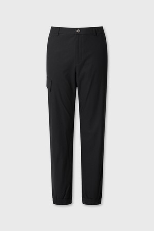 Men Tricot Cargo Jogger Pants_BLACK-a