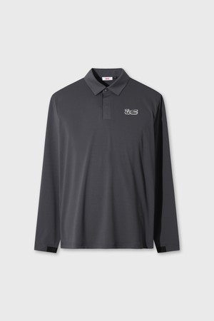 Men WAAC Logo Basic Polo_GREY-a