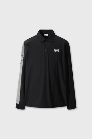 WAAC Logo Basic Cool Polo_BLACK-a