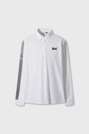 WAAC Logo Basic Cool Polo_WHITE-a