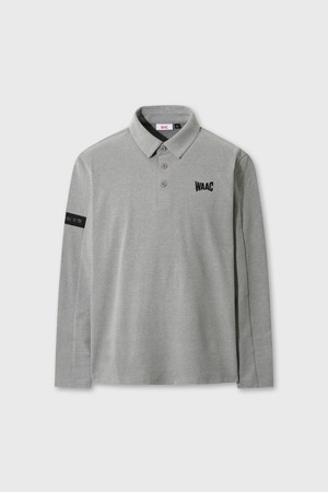 Men WAACK Signature Fleece Polo_GREY-a