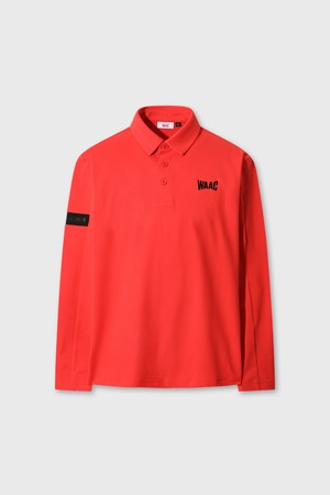 Men WAACK Signature Fleece Polo_RED-a