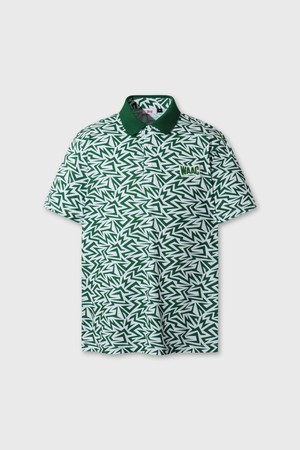 Men WAAC Logo Illusion Pattern Polo