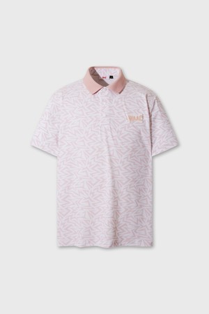 Men WAAC Logo Illusion Pattern Polo