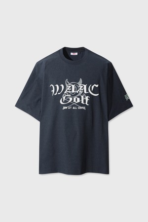WAAC X Kajimura round t-shirts_NAVY-a