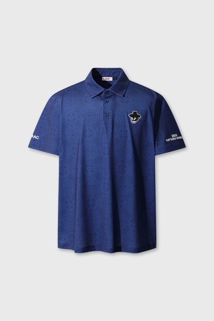 WAAC X LIV KOREA Patterned Polo