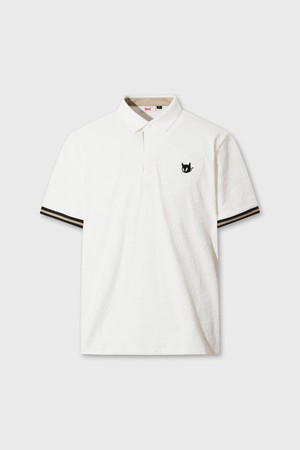 Men WAACKY Jacquard Polo_WHITE-a