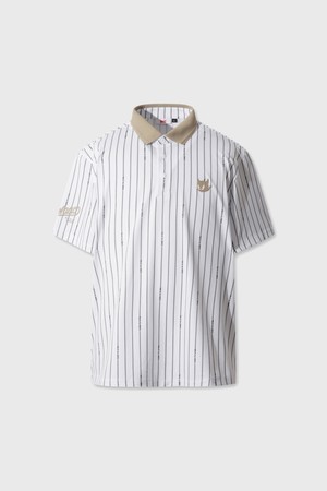 WAACKY Stripe Print Polo_WHITE-a