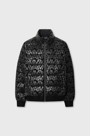 Men Patterned Down Jacket_BLACK-a