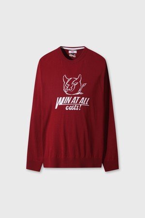 Men WAACKY Intarsia Sweater_WINE-a