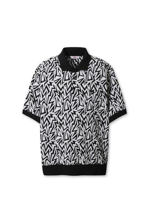 Men WAACKY Illusion Pattern Knit Polo