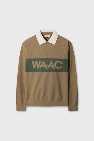 Men Logo Point Knit Polo