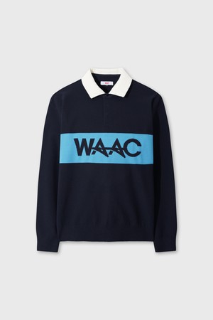 Men Logo Point Knit Polo