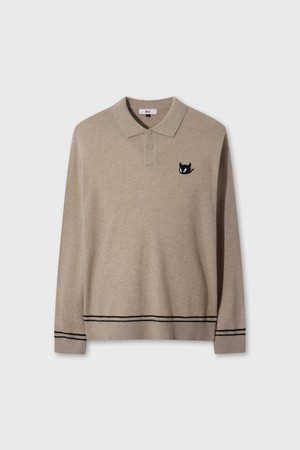 WTO Men Cashmere Knit Polo_BEIGE-a