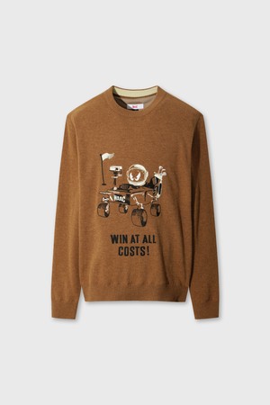 Men WAACKY Windblock Sweater_BROWN-a