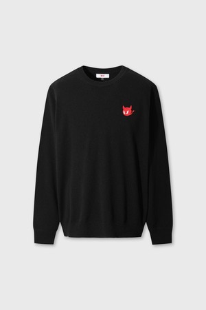 [Exclusive] Men WTO Cashmere Wholegarment Sweater_BLACK-a