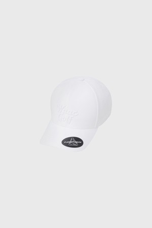 Athletic Men Punching Logo Cap_WHITE-a