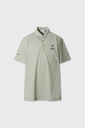 Athletic All-over Logo Polo_KHAKI-a